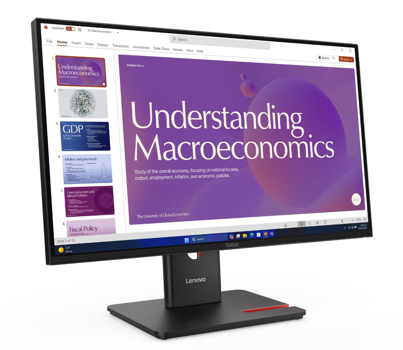 Lenovo T24D-40 FHD IPS, HDMI, DP, USB-C, zvučnici