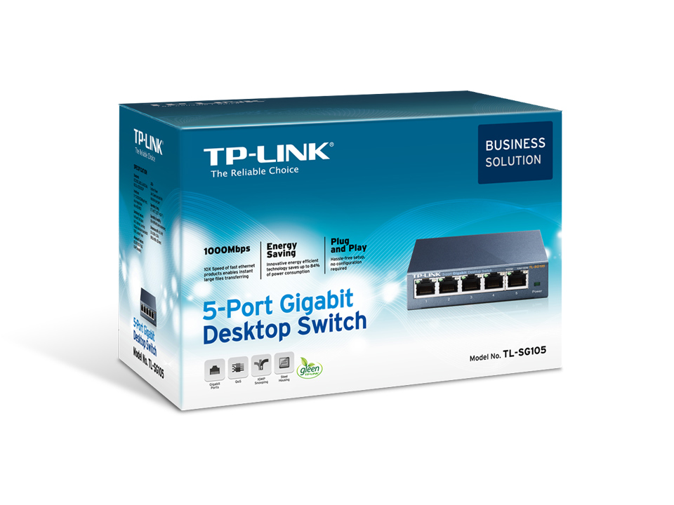 TP-Link TL-SG105, 5-port GbE switch, metalno - Copia Forum
