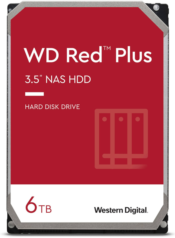WD Red Plus WD60EFPX 6TB, 3,5